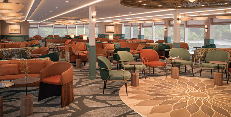An artist impression of The North Lounge on Spirit of the Lorelei